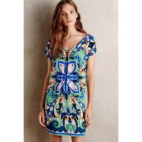 Anthropologie x Maeve Folk Song Shift Dress - Picture 1 of 8